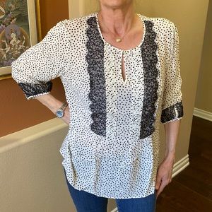 Women’s Boden Polka Dot Blouse, size 14